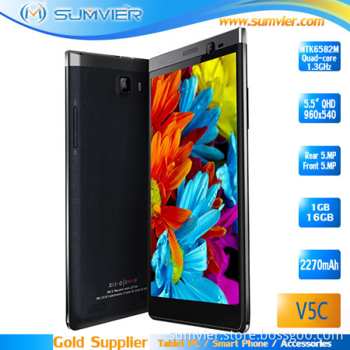 5" Qhd Screen Dual 5MP Camera 2g/3G Smartphone (I8000)